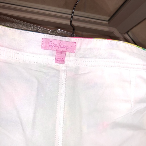 Lilly Pulitzer Colette Skort Pink Sunset Local Flavor Print Size 8 - Picture 3 of 5